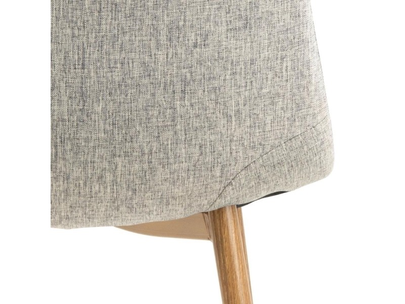 Krzesło Celia szare jasne/ naturalne - ACTONA